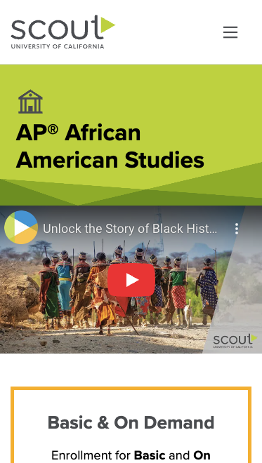 UC Scout African American Studies