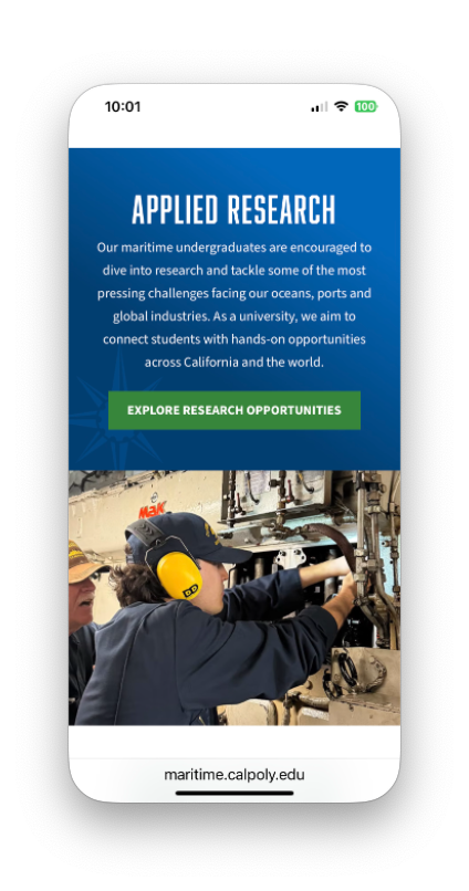 Mobile image of applied research programs